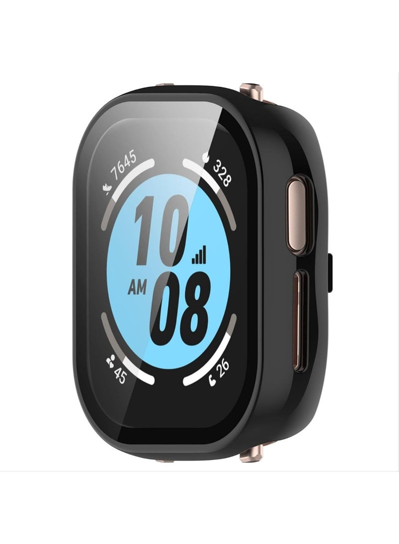 ChicVibe Case for Honor Watch 4 Smart Watch, PC Shell+Tempered Glass Integrated Design,Anti Fall and Scratch Resistant, High-Definition and Transparent, Honor Watch 4 cover, Black - Image 3