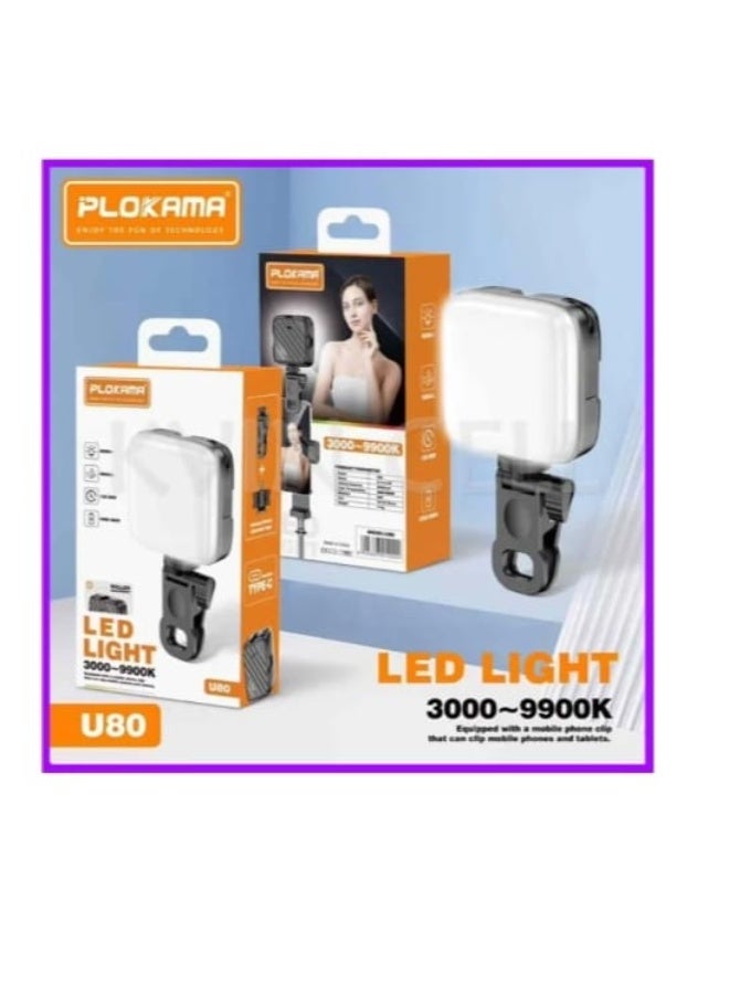 PLOKAMA Ring Light Selfie for Mobile Phone Rechargeable LED Camera Light for Video Shooting, Laptop Lamp for Video Conference (3 Levels White Light plokama - Image 2