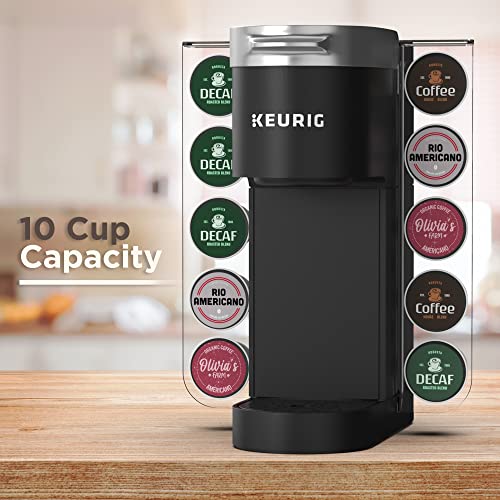 GALVANOX Acrylic K-Cup Holder for Single Serve Keurig Machines - Easy Pod Access Organizer for K Cups - Space Saving Modern Display, Holds 10 Pods (K-Mini/Plus/K Slim Coffee Maker and more) - Image 3