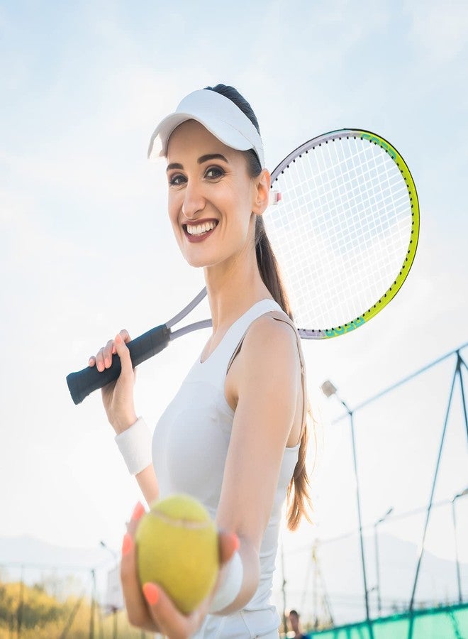 UUBEMM Tennis Racket Pre-Strung Lightweight 27 Inch Racquet Recreational Adult Rackets for Men Women Students Training Tennis Starter Kit with Balls,Carry Bag and Overgrips (Green/White - 2 Rackets) - Image 5