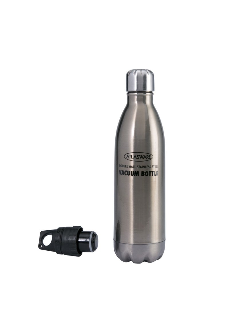 Atlasware Atlasware Stainless Steel Vacuum Bottle, 500 ml - Matt Steel 
