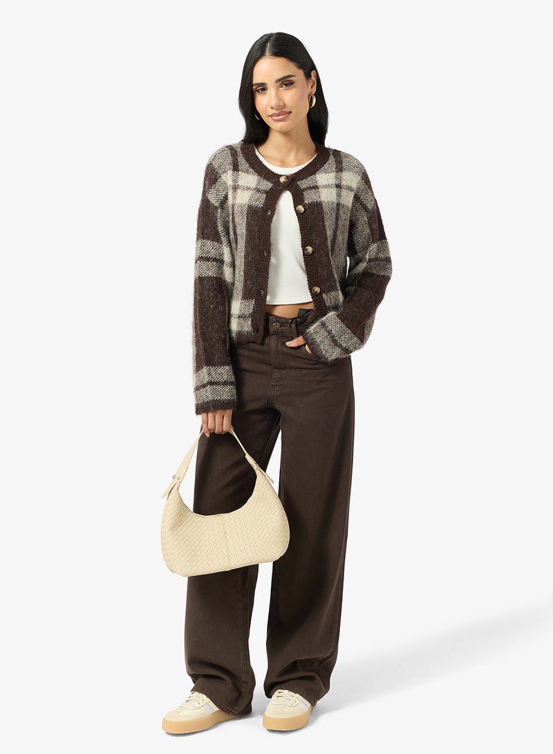 ONLY Button Up Long Sleeve Cardigan - Image 4