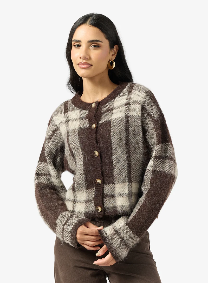 ONLY Button Up Long Sleeve Cardigan