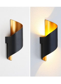 YATAI LIGHTING Modern LED Wall Light, 13W Black and Gold Curve Design, Waterproof and Dust-Proof, 3000K Warm Light, 10CM Width x 28CM Height, Ideal for Outdoor Spaces, Entryways, and Patios  - Image 5