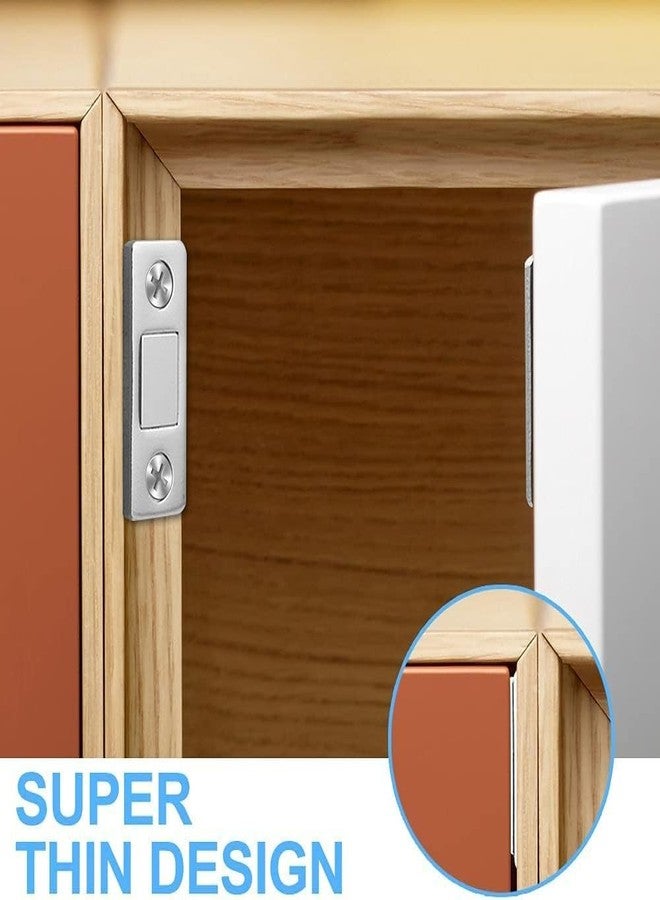 Boniry Cabinet Door Magnets Self Adhesive | Cabinet Magnetic Catch with Strong Adhesive & Screws, Door Magnets to Hold Door Furniture Safety Latches for Kitchen Cupboard Closet & Sliding Door (8) - Image 4