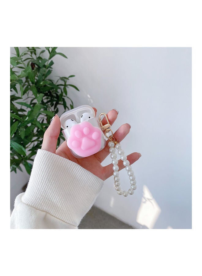 XiuWoo Protective Case Cover for Apple AirPods 1/2 Clear/Pink - Image 2