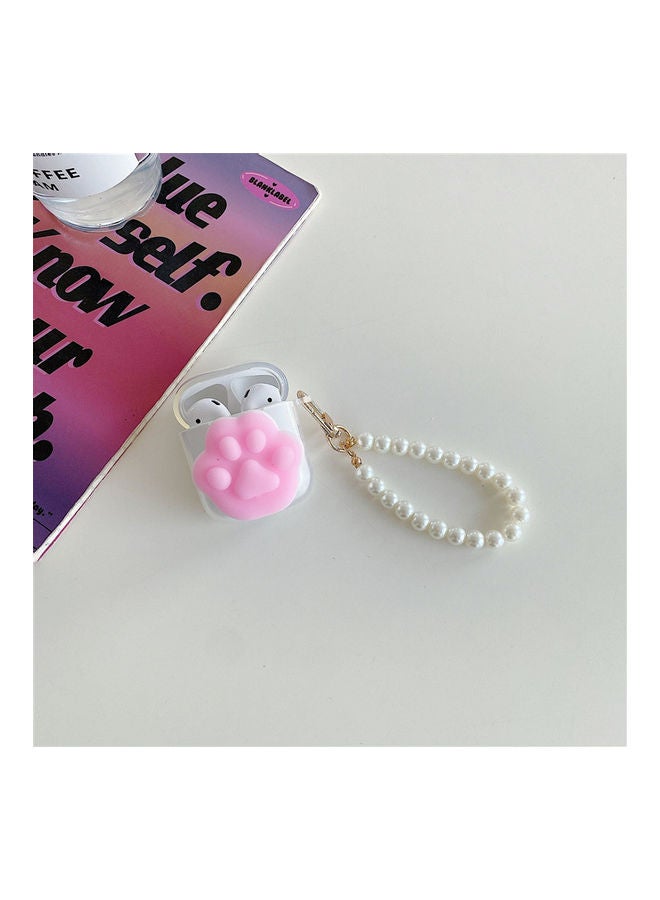 XiuWoo Protective Case Cover for Apple AirPods 1/2 Clear/Pink - Image 1