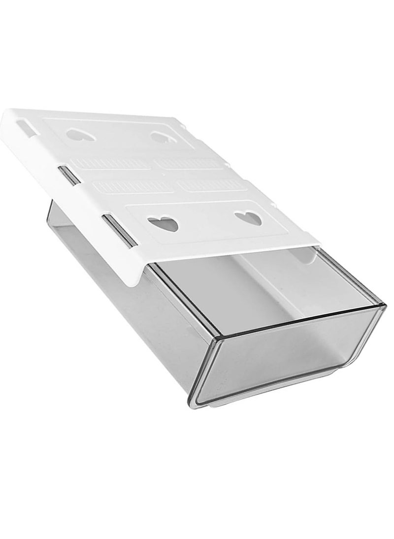 Generic - 1pc Under Desk Drawers, Self-Adhesive Pop-up Hidden Under Table Desk Drawer Storage, Clear Multipurpose Under Desk Drawer Organizer for Home Office School Supplies Arts & Crafts Storage - Image 1
