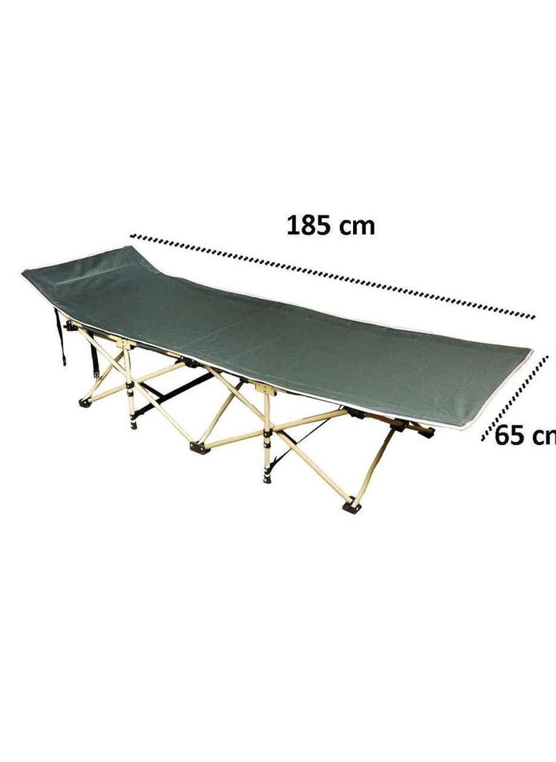 Toby's - Tobys New Folding Camping Bed for Adults Ten Leg Beach Bed with Cushion and Maximum Load 150 kg / 330 lbs Ideal for Office Home Beach Party Camping - Image 1