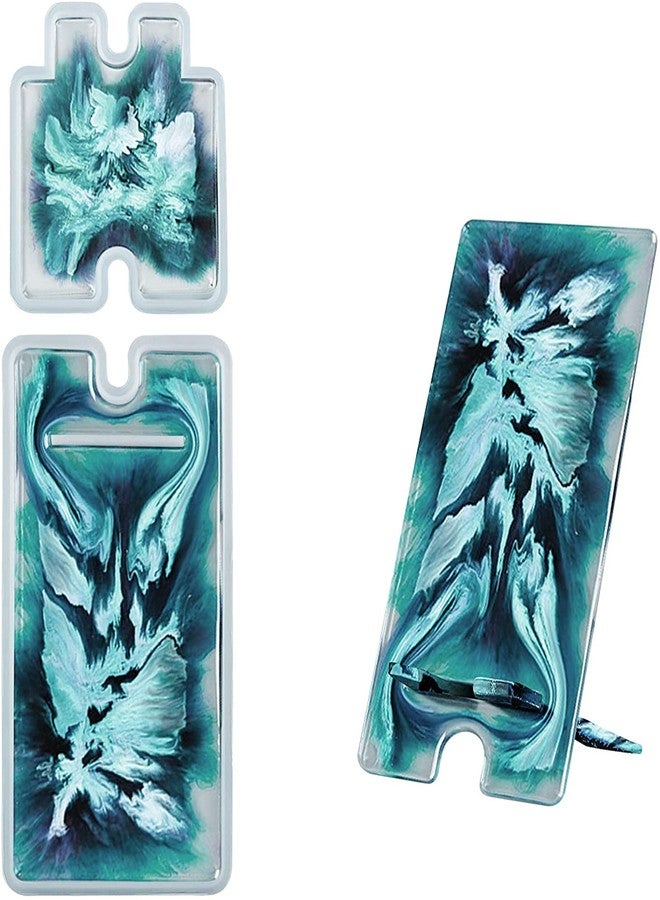 N.C Hsxxf Silicone Resin Phone Stand Mold - Epoxy Casting Moulds for DIY Portable Craft Cell Phone/Tablet PC Bracket (1 Set) - Image 5