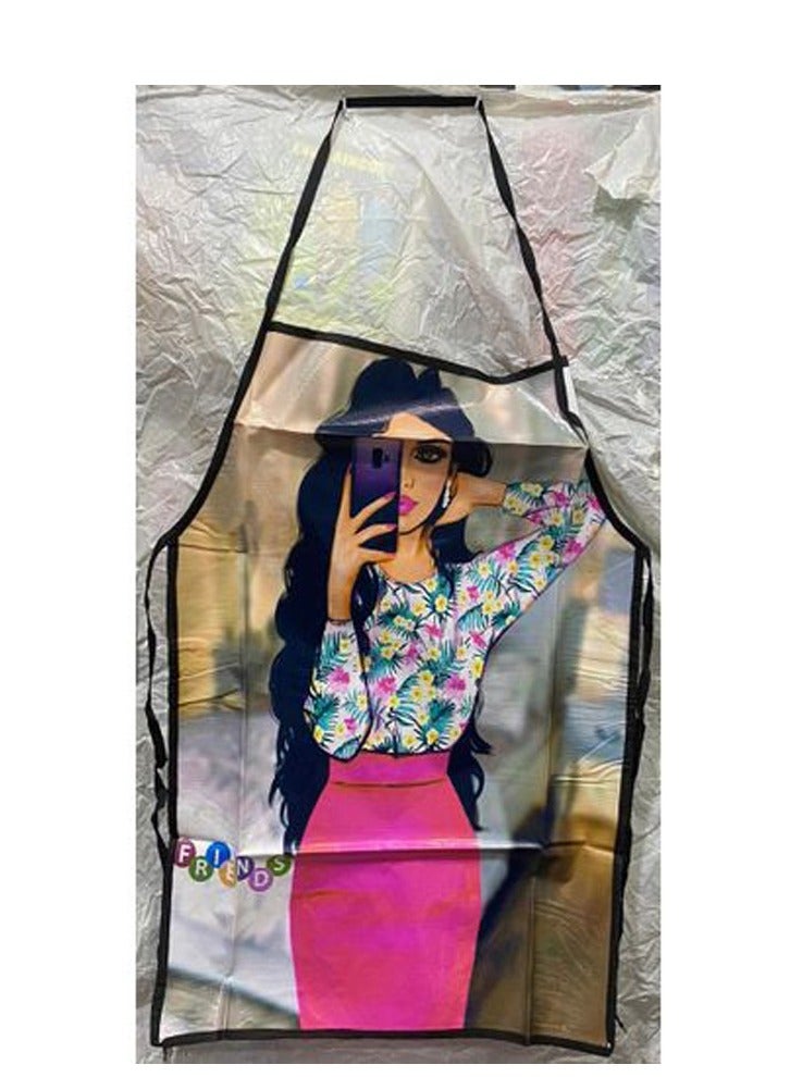 Printed Kitchen Apron girl  - Image 2
