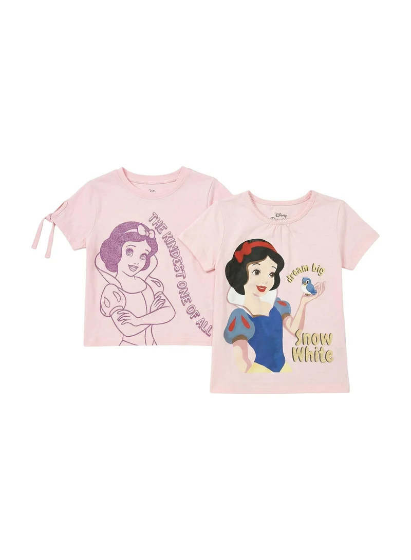 ديزني Disney Snow White Toddler Girls Printed T-Shirt (Pack of 2)