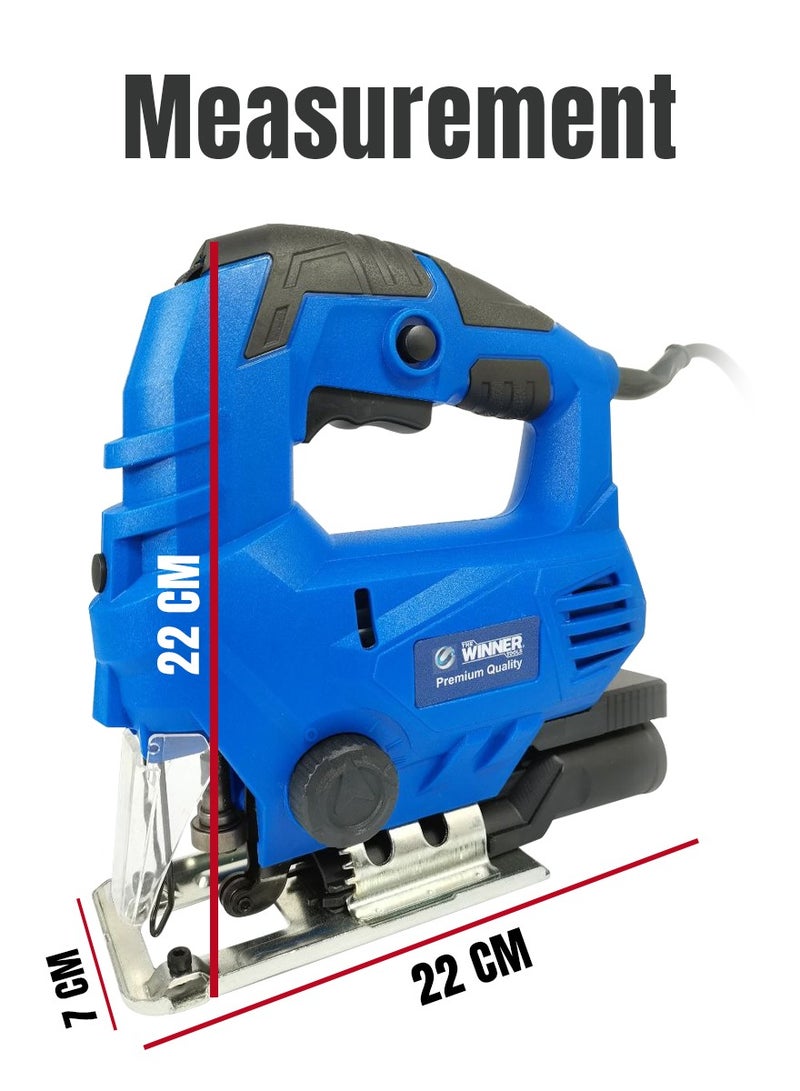 THE WINNER TOOLS Jigsaw 800W metal, plastic, ceramic, tile, wood Cutting Tool - The Winner Tools  JS 800 - Blue and Black - Image 5
