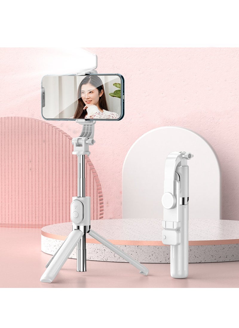 Generic Bluetooth mobile selfie stick | Selfie stick with light | Long selfie stick with tripod | Suitable for mobile phones, makeup, selfies, video blogs, YouTube, live broadcasts,  - Image 1