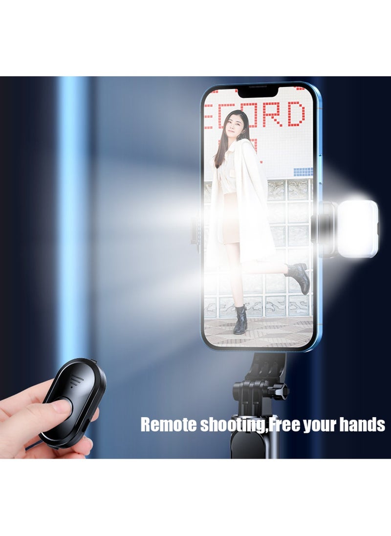 Generic Bluetooth mobile selfie stick | Selfie stick with light | Long selfie stick with tripod | Suitable for mobile phones, makeup, selfies, video blogs, YouTube, live broadcasts,  - Image 3