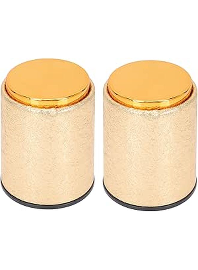Professional PU Dice Cups Set 2 Piece Felt Lining Quiet Play for Party Bar Games - Image 1