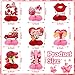 JULMELON Valentines Table Decorations Honeycomb Centerpiece 8pcs Valentines Day Centerpieces for Tables 3D Valentines Day Table Decor Heart Table Toppers for Valentines Party Decorations - Image 4