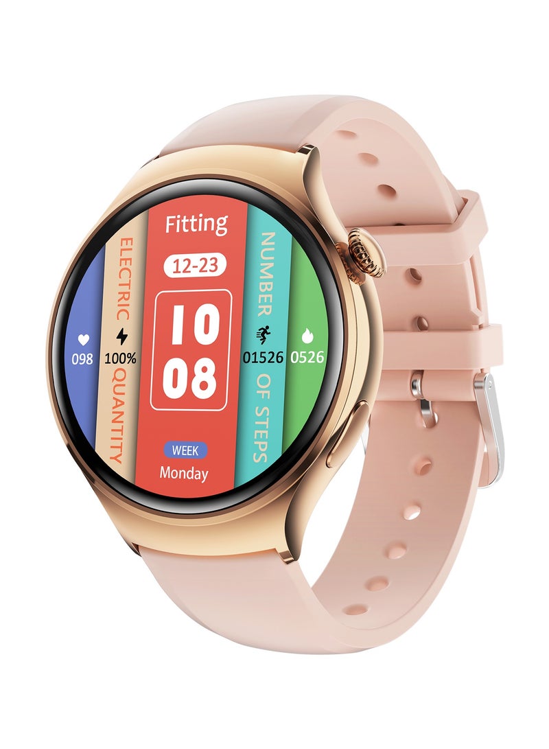 GULFLINK High Quality M11 Smart Watch 1.27 Inch HD Screen 100+ Sports Modes All Day Heart Rate Monitoring Smartwatch For Women- Pink - Image 1