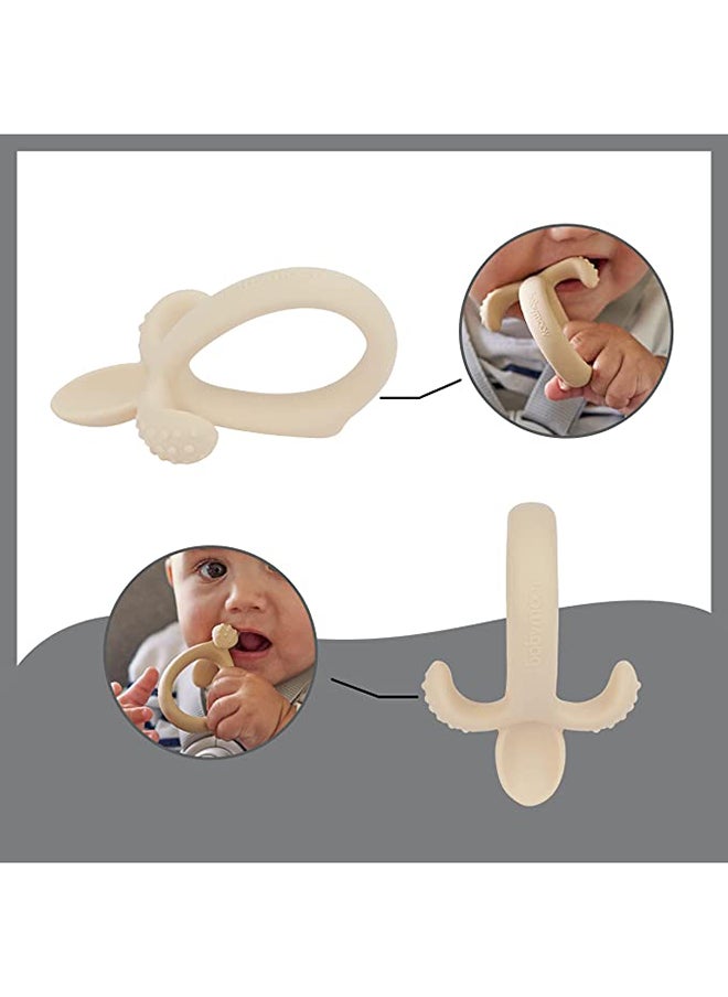 babymoov - 3 - Pieces Silicone Bowl, Spoon And Bib Weaning Set In Peach, Bpa - Free, Bowl With Suction Base, Ergonomic Spoon, Adjustable Bib - Image 1