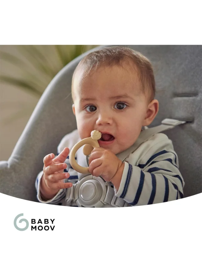 babymoov 3 - Pieces Silicone Bowl, Spoon And Bib Weaning Set In Peach, Bpa - Free, Bowl With Suction Base, Ergonomic Spoon, Adjustable Bib