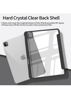 LCYLJGY Case Cover For Apple iPad Pro 11 inch (2022/2021/2020/2018) Generation with Pencil Holder, [Support Apple Pencil Charging and Touch ID], Clear Transparent Case with Auto Wake/Sleep  - Image 4