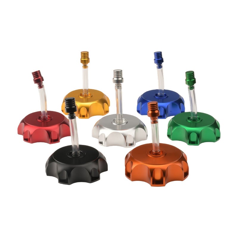 CNC Aluminum Racing Gas Tank Cap With Vent Cap For ATV Dirt Bike Motorcycles Universal 50mm Silvery - Image 4