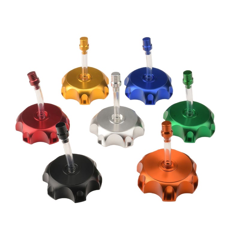 CNC Aluminum Racing Gas Tank Cap With Vent Cap For ATV Dirt Bike Motorcycles Universal 50mm Silvery - Image 3