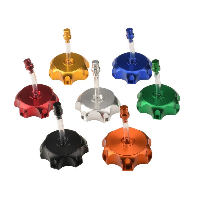 CNC Aluminum Racing Gas Tank Cap With Vent Cap For ATV Dirt Bike Motorcycles Universal 50mm Silvery - Image 5