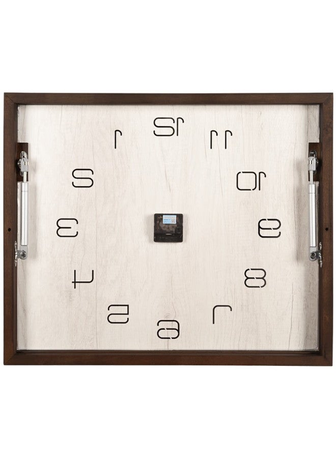 Hense Living Room Wall Clock, Home Power Distribution Box Switch Cabinet Cover, Electric Meter Box Clock Hw363 Small Size With Hydraulic, 51.7cm - Image 4
