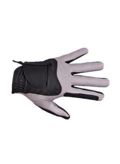 Thoraya Golf Left Hand Glove Polyester High Elasticity Breathable Washable Single Golf Glove for Men Women Black Grey L  - Image 4