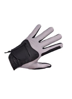 Thoraya Golf Left Hand Glove Polyester High Elasticity Breathable Washable Single Golf Glove for Men Women Black Grey L  - Image 3