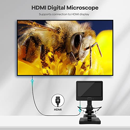 Andonstar AD249S-P 10.1 Inch HDMI Digital Microscope, 4000x 3 Lens 2160P UHD Video Record, Biological Microscope Kit for Adults and Kids, Coin Microscope for Error Coins, Prepared Slides, 32G SD Card - Image 4