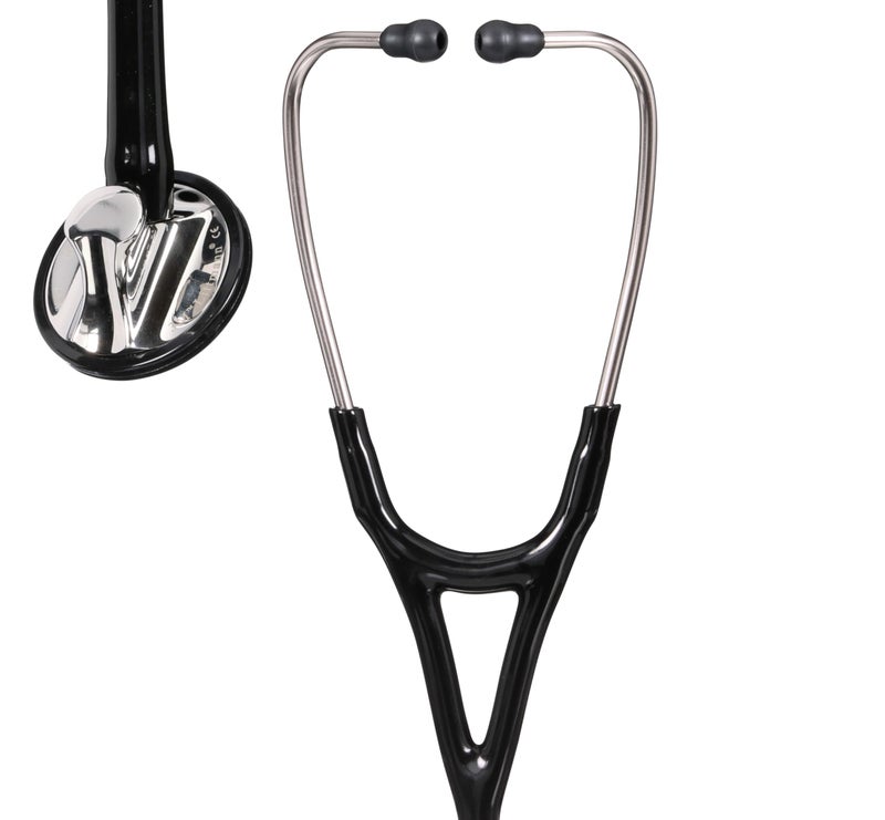 3M Littmann Master Cardiology Stethoscope, 2160, Stainless Steel Chestpiece, 27" Black Tube - Image 5