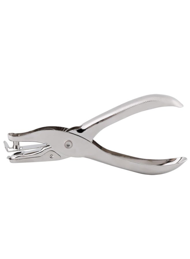 Handheld Single Hole Metal Punch, 6mm Round Hole Punch Tool, Multi-functional Manual Punch Pliers for Paper, Cards, Scrapbooking and Ticket Marking, Essential for Office, Crafts, and Home Use - Image 1