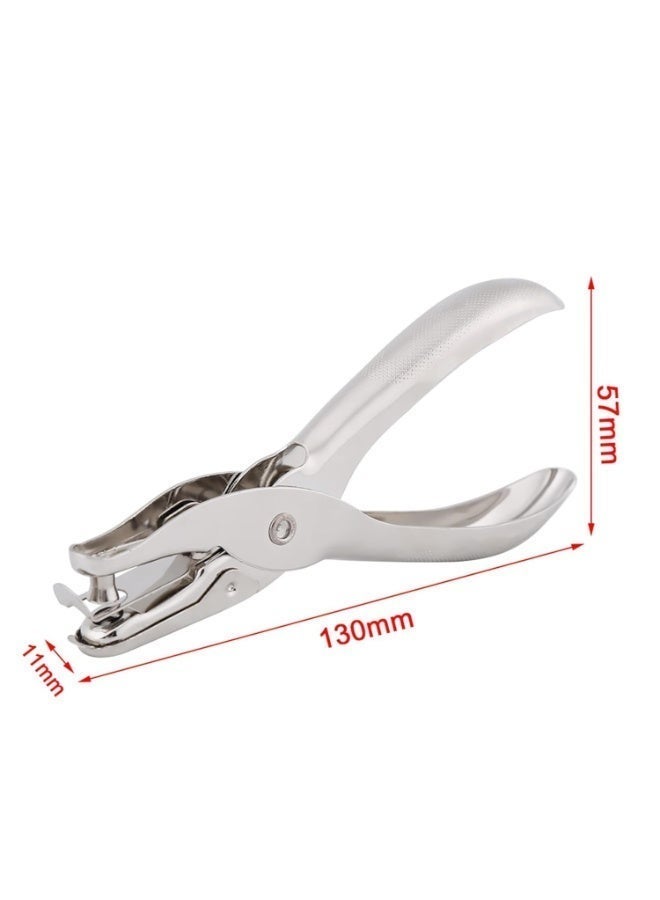 Handheld Single Hole Metal Punch, 6mm Round Hole Punch Tool, Multi-functional Manual Punch Pliers for Paper, Cards, Scrapbooking and Ticket Marking, Essential for Office, Crafts, and Home Use - Image 4