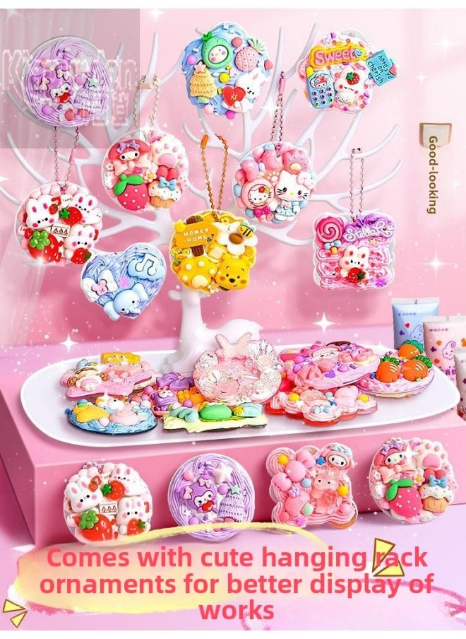 Generic - Guka Full Set Cream Gum Guka Toy Handmade Diy Children Guta Guka Set Box Cool Capka Cuka Stickers-Color:[Buy A Box And Send A Bucket + Display Stand] 520 Pieces Of Cream Glue Goo Card Package (send Three-dimensional Stickers +100 Hand Account Stickers) - Image 1