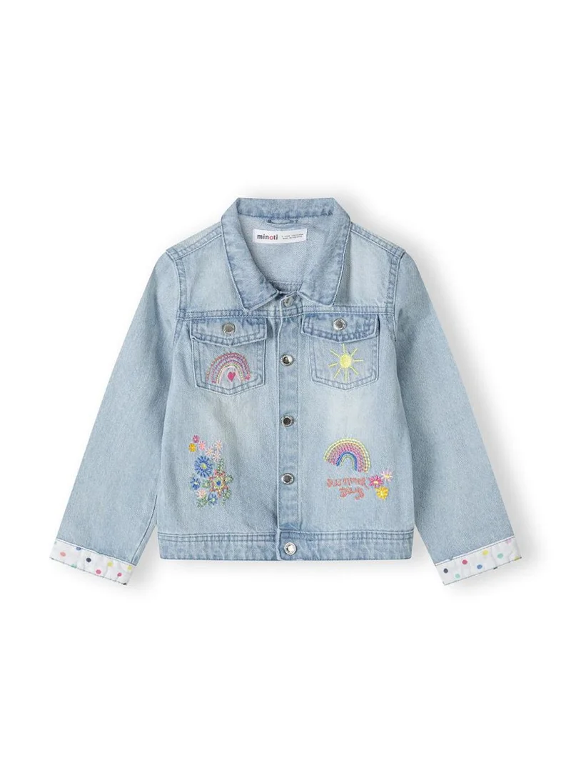 مينوتي KIds Embroidered Denim Jacket