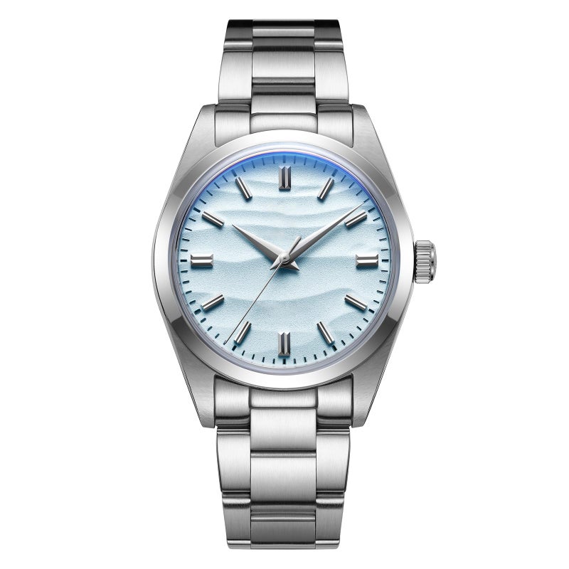 ADDIESDIVE Blue Watches for Men Sterile AD2030 Elegant Business Wrist Watches 100 M Waterproof Dive Watches for Men - Image 2