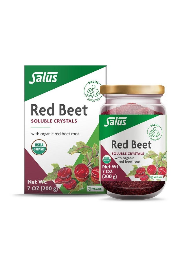Floradix Salus Red Beet Crystals - Organic Nutritional Beet Root Powder Mix - Superfood Powder Supplement with Vitamin C, Folate, Magnesium & Potassium - 7 Oz - Image 1
