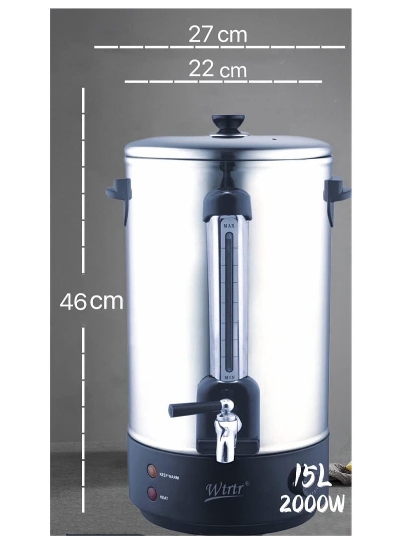 Wtrtr 15L Water Boiler,kettle，Stainless Steel tea pot,Commercial Insulation Bucket,coffee machine (15L) - Image 3