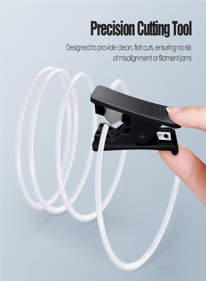 أنبوب PTFE بقطر داخلي 2.5 مم وقطر خارجي 4 مم | طول 16.4 قدم مع قاطع أنابيب | متوافق مع طابعات Bambu Lab A1 Mini/A1/P1P/P1S/X1C/AMS/P1/X1 Series و Creality K1/K1 Max/Ender 3 V3 ثلاثية الأبعاد - خيوط طباعة 1.75 مم - Image 4