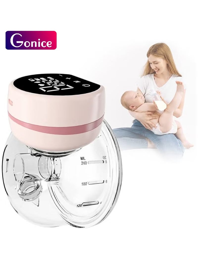 جونيس Hands Free Cordless Electric Breast Pump, Painless Memory Function, 24mm, Pink - Image 1