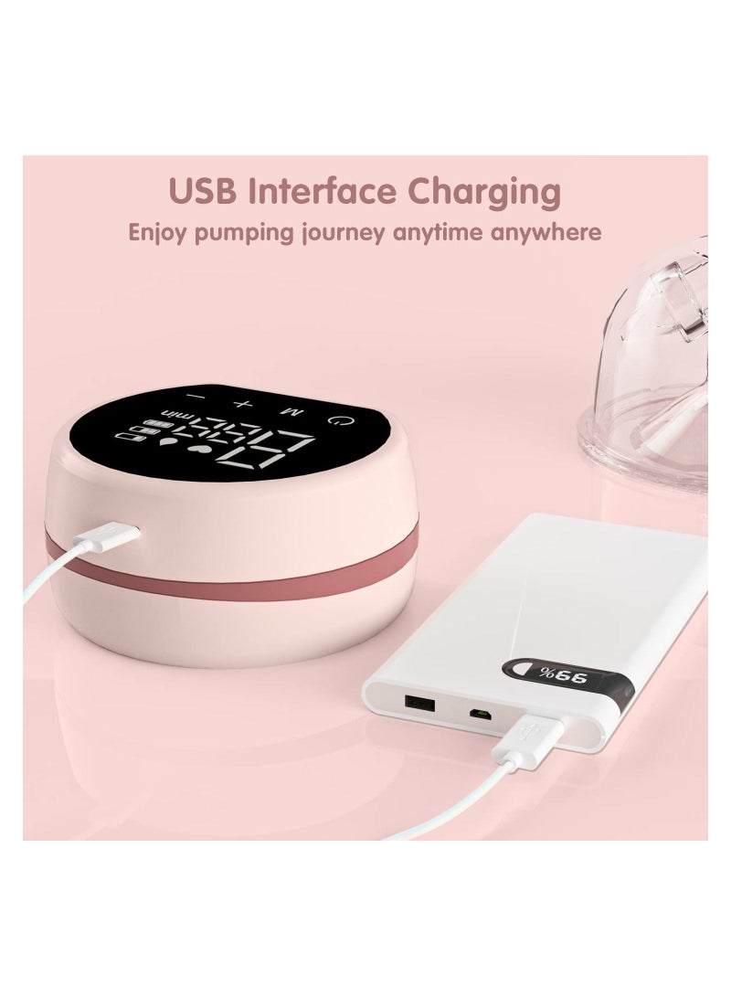 جونيس Hands Free Cordless Electric Breast Pump, Painless Memory Function, 24mm, Pink - Image 2