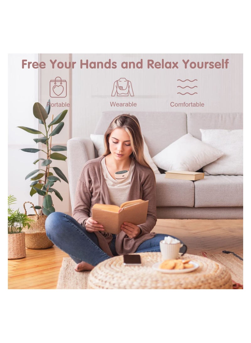 جونيس Hands Free Cordless Electric Breast Pump, Painless Memory Function, 24mm, Pink - Image 5