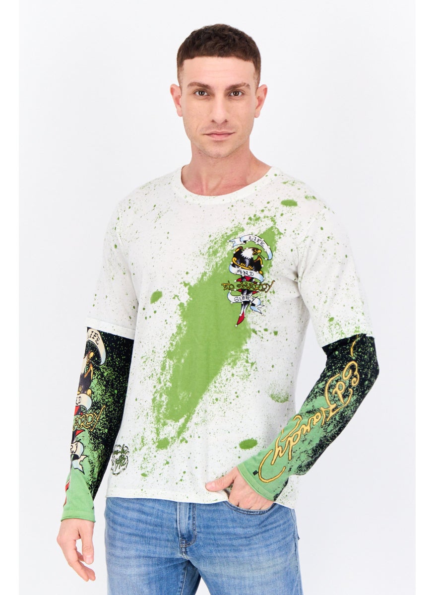 Men Crew Neck Graphic Print Sweater, Off-white - pzsku/Z57A91BC77E1972EC148DZ/45/_/1737642214/f8821230-dbf2-437a-b6e7-30c6c84fbf51