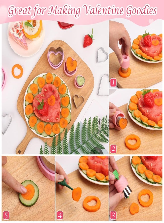 LifeisLuck Heart Cookie Cutters Set, 11 Sizes Stainless Steel Valentine’s Day Cookie Cutter Large Medium DIY Biscuit Cutters Fruit Vegetable Mold for Boys Girls - Image 2