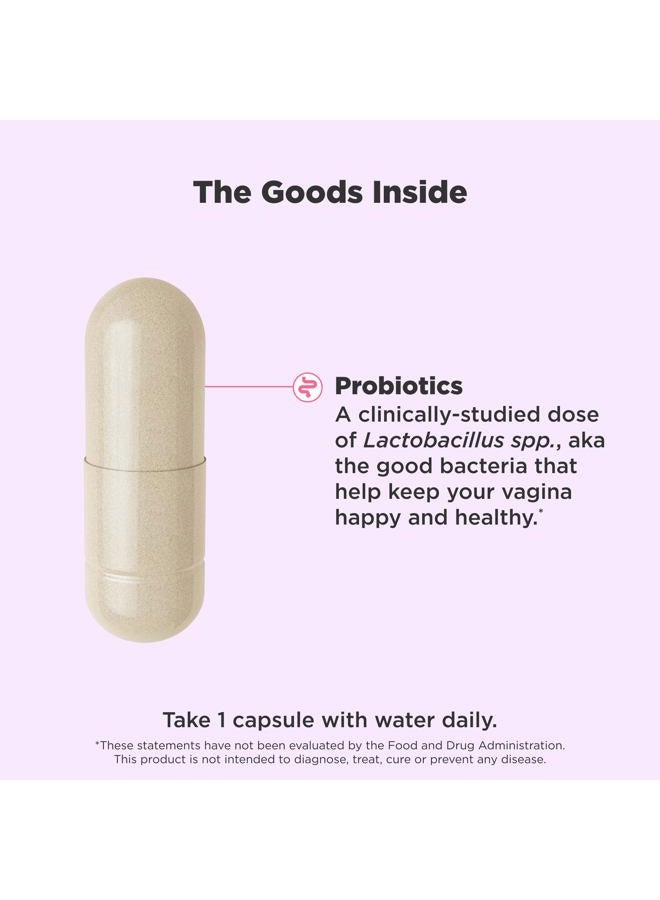 OLLY Happy Hoo-Ha Capsules, Probiotic for Women, Vaginal Health and pH Balance, 10 Billion CFU, Gluten Free - 25 Count - Image 3