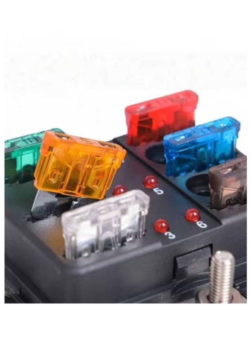 Assorted car fuse kit, 100 pieces with a storage box. - Image 3