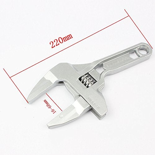 LUBAN Adjustable Spanner Wrench 16-68mm, short shank plumbing wrench for tight spaces, mini plumber wrench for bathroom kitchen pipe nuts bolts - Image 5