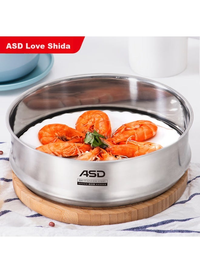 Asd Steamer Pot, Soup Pot, 304 Stainless Steel Steaming Tray, Steaming Basket, Steamer 20Cm Zs20Z3Wg - Image 1